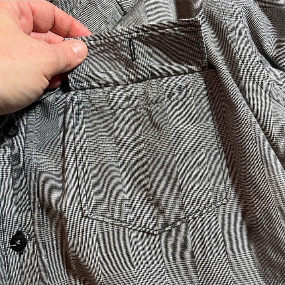 Ezekiel Hooded Button Up Men's Size L Outdoor California 100% Cotton Charcoal - Picture 10 of 15
